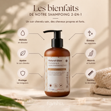 Shampoing 2-en-1 – Apaisant & Hydratant | Natural Glow
